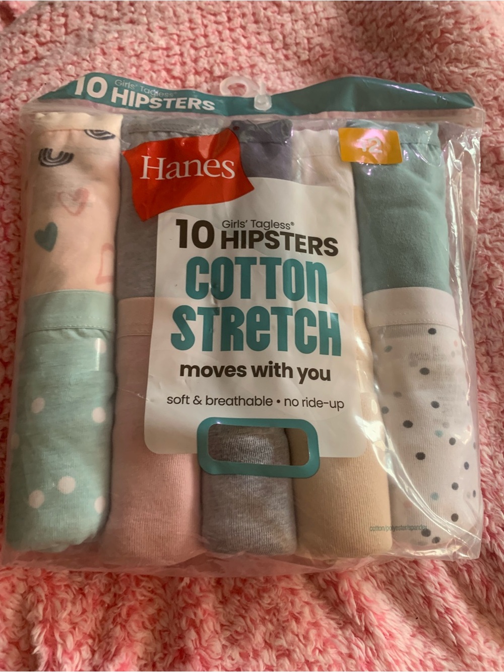 Hanes Girls Underwear Size 12
